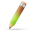 Pencil-green-brown icon