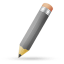 Pencil-grey icon
