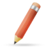 Pencil-red icon