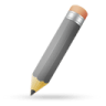 Pencil-grey icon