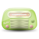 Vintage radio 03 green icon