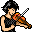 Violin player icon