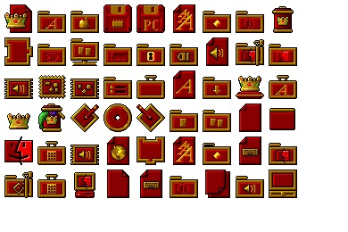 Royal Red System Icons