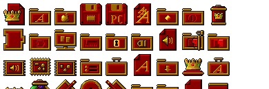 Royal Red System Icons