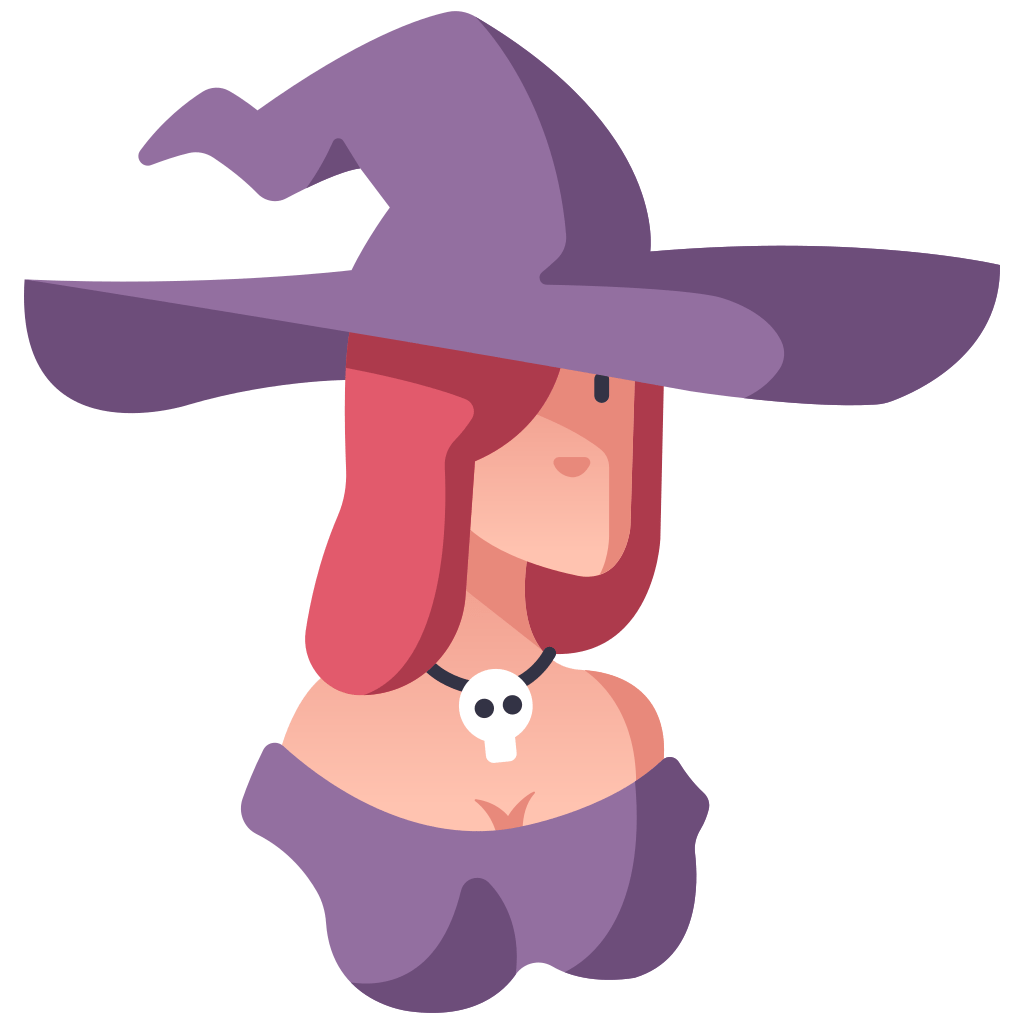 Sorceress Witch Icon.