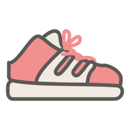 Wedge sneaker icon