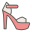 Peep toe pump icon