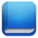 Book blue icon