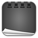 Notepad black icon