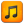 Music orange icon