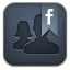 Friendcaster leather icon