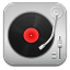 Music-Record-Player-Red icon