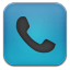 Phone blue black icon