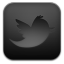 Twitter black icon