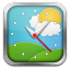 Weather clock icon