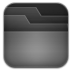 Folder-black icon