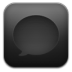 Message-black icon