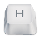 Letter uppercase H icon
