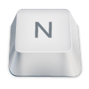 Letter uppercase N icon