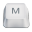 Letter uppercase M icon