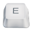 Letter uppercase E icon
