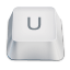 Letter uppercase U icon