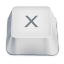 Letter uppercase X icon