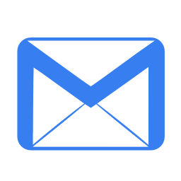 Communication email blue icon