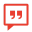 Communication messenger red icon