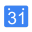Utilities calendar blue icon