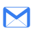 Communication email blue icon
