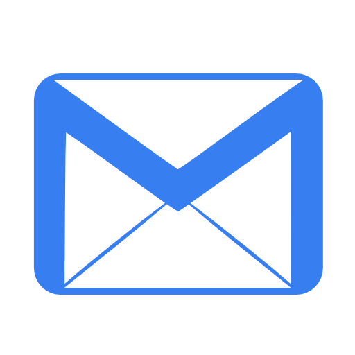 Communication email blue icon
