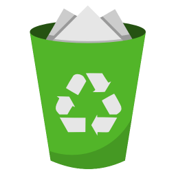 System recycling bin full icon