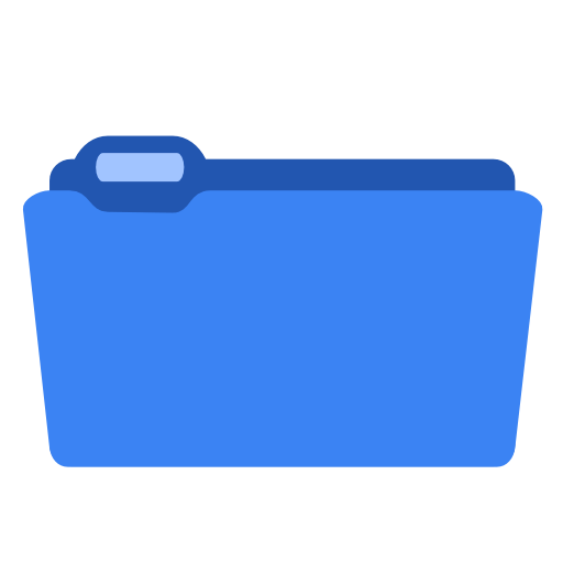 System folder blue icon