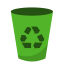 System recycling bin empty icon