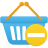Shopping-basket-prohibit icon