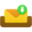 Mailbox receive message icon