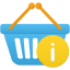 Shopping basket info icon