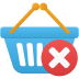 Shopping-basket-remove icon
