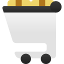 Shopping cart full icon