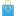 Shopping bag blue icon