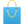 Shopping bag blue icon
