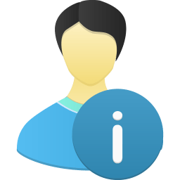 Male user info icon