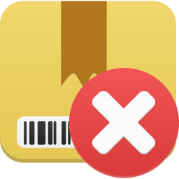 Package delete icon