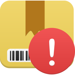 Package warning icon