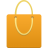 Shopping-bag-orange icon