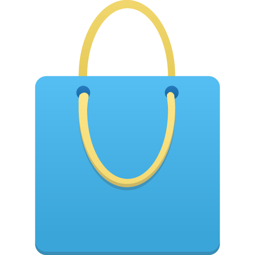 Shopping-bag-blue icon