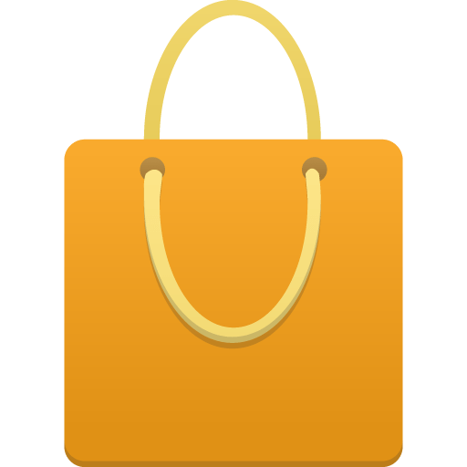 Shopping bag orange Icon | Flatastic 4 Iconset | Custom Icon Design