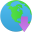 Globe download icon