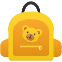 Schoolbag girl icon